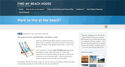 Desktop Screenshot of findmybeachhouse.com